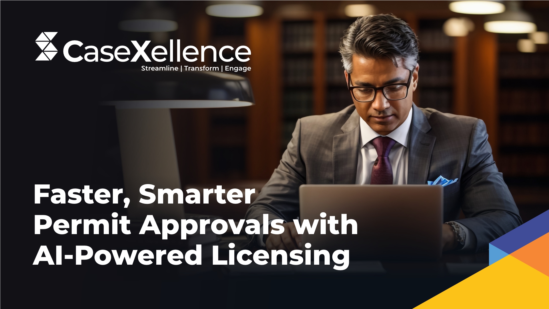 How does AI-powered process automation in government licensing software improve the speed and accuracy of permit approvals in state governments?